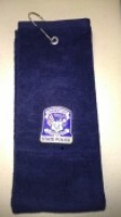 CSP Navy Blue tri-fold Golf Towel w/patch logo